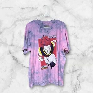 officially licensed Hunter x Hunter Hisoka Morrow t-shirt pink & purple tie-dye
